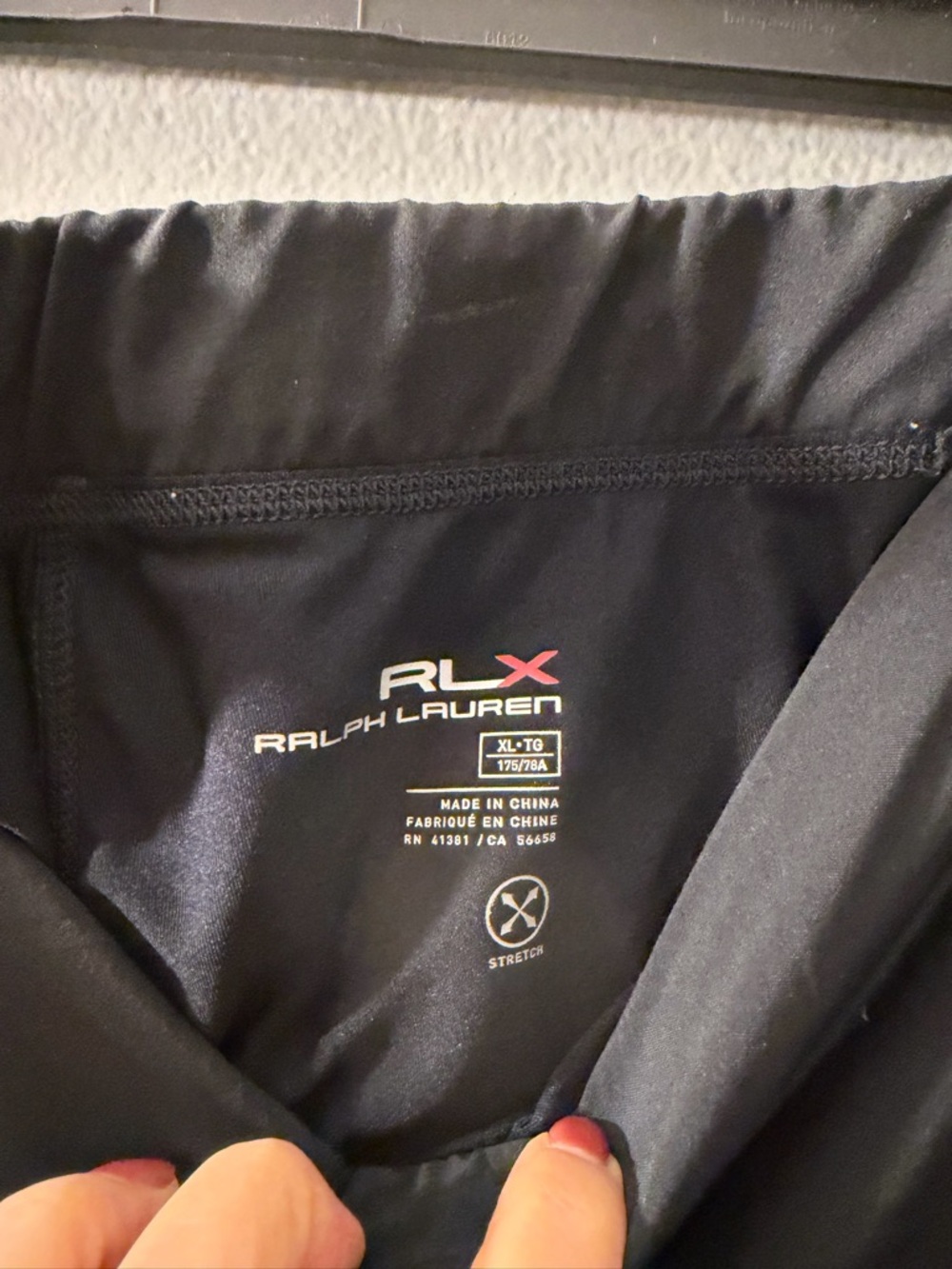 Ralph Lauren Black RLX Athletic Skort with Mesh Insets - Picture 4 of 7